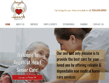 Tablet Screenshot of angelsatheartseniorcare.com